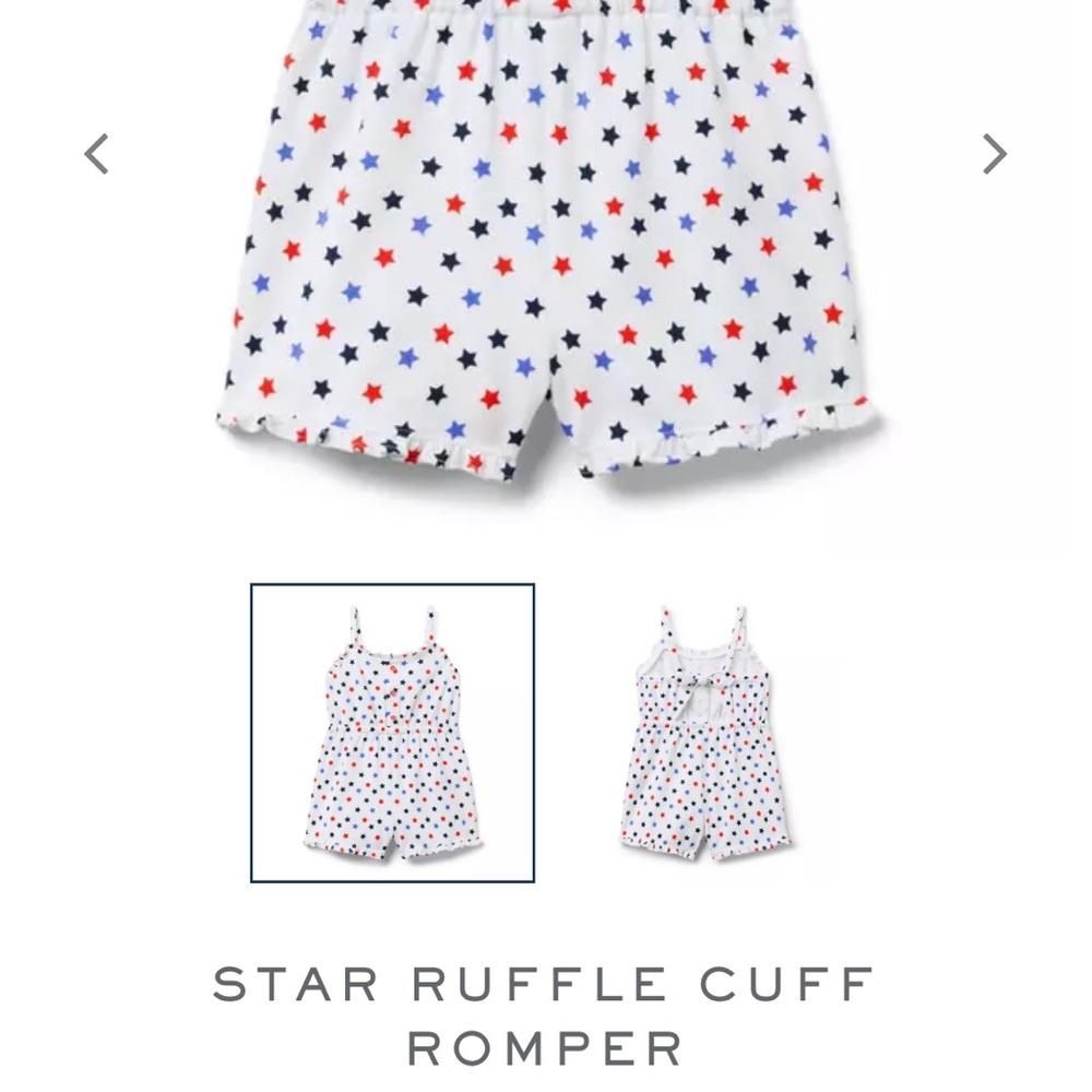 Star Ruffle Cuff Romper - Picture 3 of 4